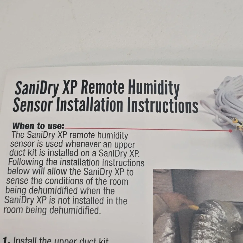 SaniDry XP Remote Humidity Sensor Part # 07003S Sani DRY